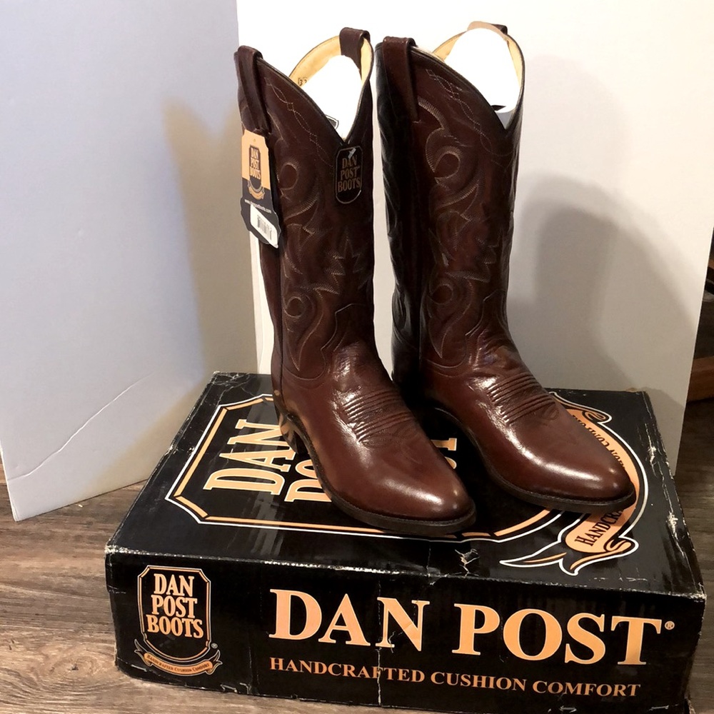 Men’s “NIB” Dan Post Boots DP2111R Tan Mignon Corona Size 8.5